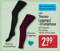 Aldi Nord L&D Thermo-Leggings/-Strumpfhose Angebot