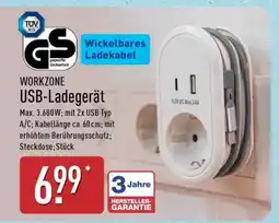 Aldi Nord WORKZONE USB-Ladegerät Angebot