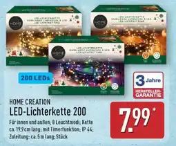 Aldi Nord HOME CREATION LED-Lichterkette 200 Angebot