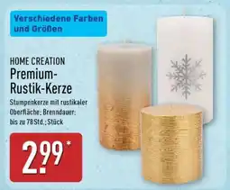 Aldi Nord HOME CREATION Premium-Rustik-Kerze Angebot