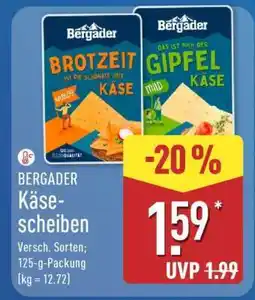Aldi Nord BERGADER Käse-scheiben Angebot