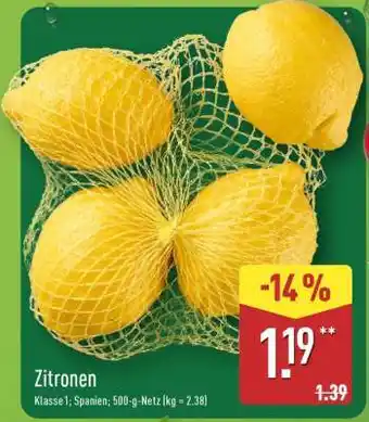 Aldi Nord Zitronen Angebot