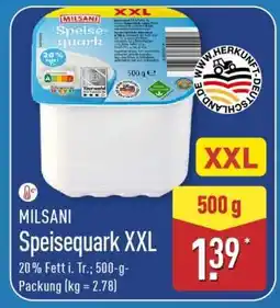 Aldi Nord MILSANI Speisequark XXL Angebot