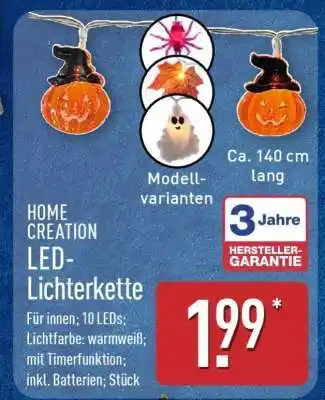 Aldi Nord HOME CREATION LED-Lichterkette Angebot