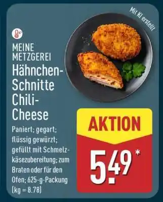 Aldi Nord MEINE METZGEREI Hähnchen-Schnitte Chili-Cheese Angebot