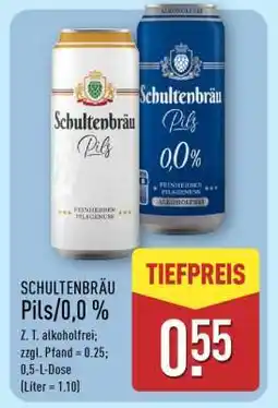 Aldi Nord SCHULTENBRÄU Pils/0,0 % Angebot