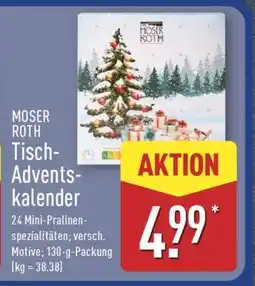 Aldi Nord MOSER ROTH Tisch-Adventskalender Angebot