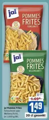 REWE ja! Pommes Frites Angebot