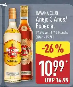 Aldi Nord HAVANA CLUB Añejo 3 Años/Especial Angebot