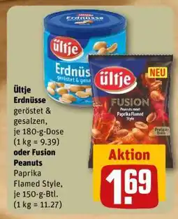 REWE ültje Erdnüsse oder Fusion Peanuts Angebot