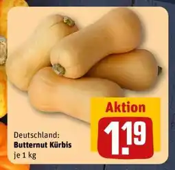 REWE Butternut Kürbis Angebot