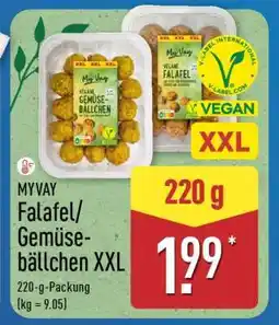 Aldi Nord MYVAY Falafel/Gemüsebällchen XXL Angebot