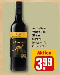 REWE YELLOW TAIL Shiraz Angebot