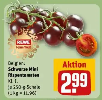 REWE Schwarze Mini Rispentomaten Angebot