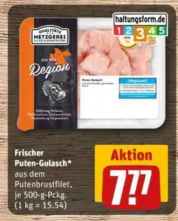 REWE Frischer Puten-Gulasch Angebot