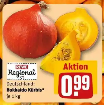 REWE Hokkaido Kürbis Angebot
