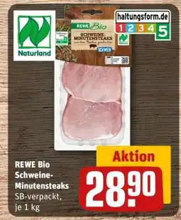 REWE REWE Bio Schweine-Minutensteaks Angebot