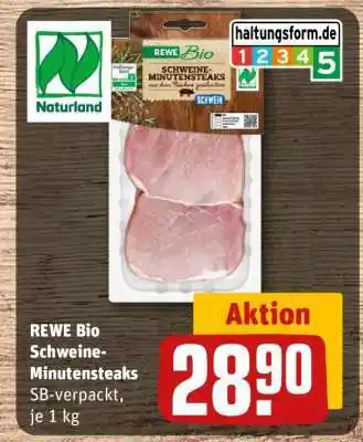 REWE REWE Bio Schweine-Minutensteaks Angebot