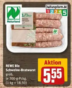 REWE REWE Bio Schweine Bratwurst Angebot
