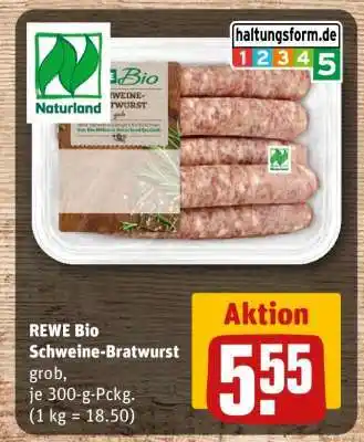 REWE REWE Bio Schweine Bratwurst Angebot