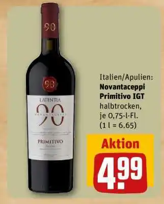 REWE Novantaceppi Primitivo IGT Angebot