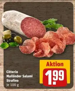 REWE Citterio Mailänder Salami Strafino Angebot