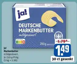 REWE ja! Markenbutter Angebot