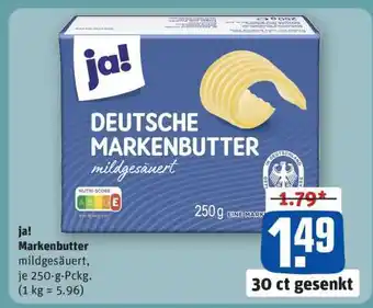 REWE ja! Markenbutter Angebot