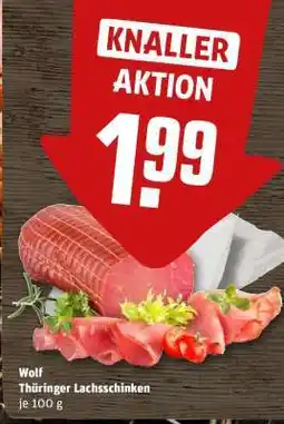 REWE Wolf Thüringer Lachsschinken Angebot