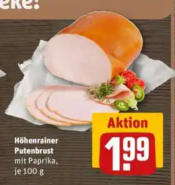 REWE Höhenrainer Putenbrust Angebot