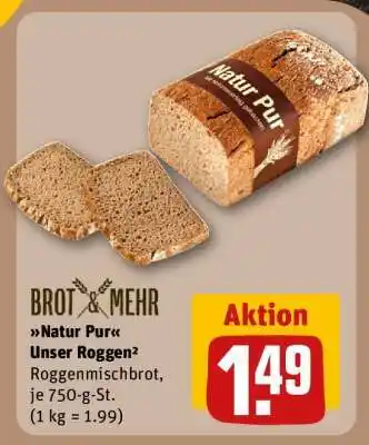 REWE Natur Pur Unser Roggen² Angebot