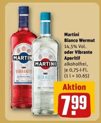REWE Martini Bianco Wermut oder Vibrante Aperitif Angebot