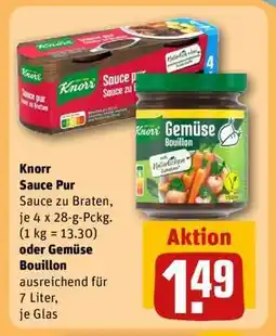 REWE Knorr Sauce Pur oder Gemüse Bouillon Angebot