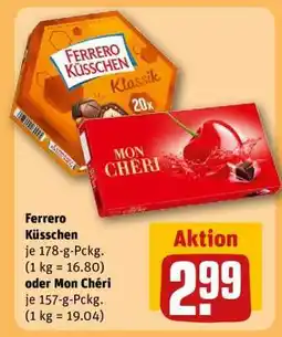 REWE Ferrero Küsschen oder Mon Chéri Angebot