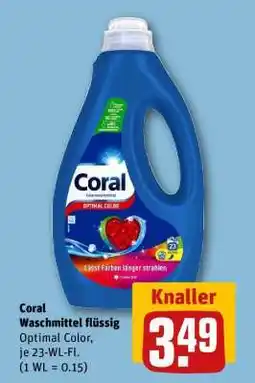 REWE Coral Waschmittel flüssig Angebot