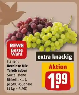 REWE Kernlose Mix Tafeltrauben Angebot