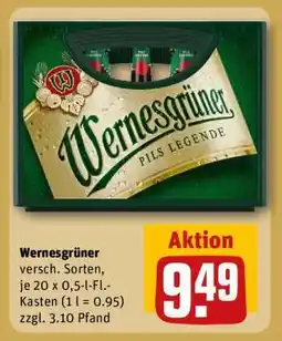 REWE Wernesgrüner Angebot