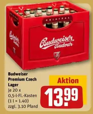 REWE Budweiser Premium Czech Lager Angebot