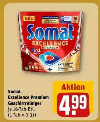 REWE Somat Excellence Premium Geschirrreiniger Angebot