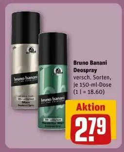 REWE BRUNO BANANI Deospray Angebot