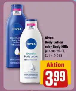 REWE Nivea Body Lotion oder Body Milk Angebot