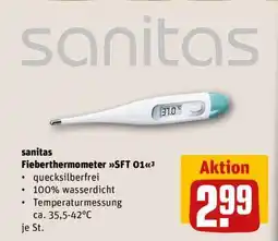 REWE sanitas Fieberthermometer SFT 01 Angebot