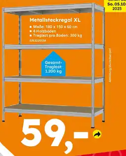 Globus Baumarkt Metallsteckregal XL Angebot