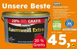 Globus Baumarkt PRIMASTER Raumweiß Extra Angebot