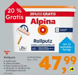 Globus Baumarkt Alpina Rollputz Angebot