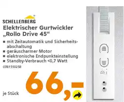 Globus Baumarkt SCHELLENBERG Elektrischer Gurtwickler ,,Rollo Drive 45" Angebot