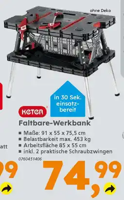 Globus Baumarkt кеtеr Faltbare-Werkbank Angebot