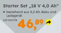 Globus Baumarkt BOSCH Starter Set „18 V 4,0 Ah" Angebot