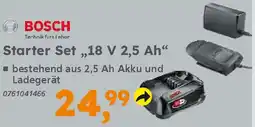 Globus Baumarkt BOSCH Starter Set „,18 V 2,5 Ah❝ Angebot