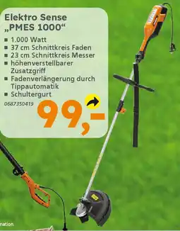 Globus Baumarkt PRIMASTER Elektro Sense ,,PMES 1000" Angebot